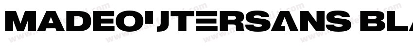 MADEOuterSans Black字体转换